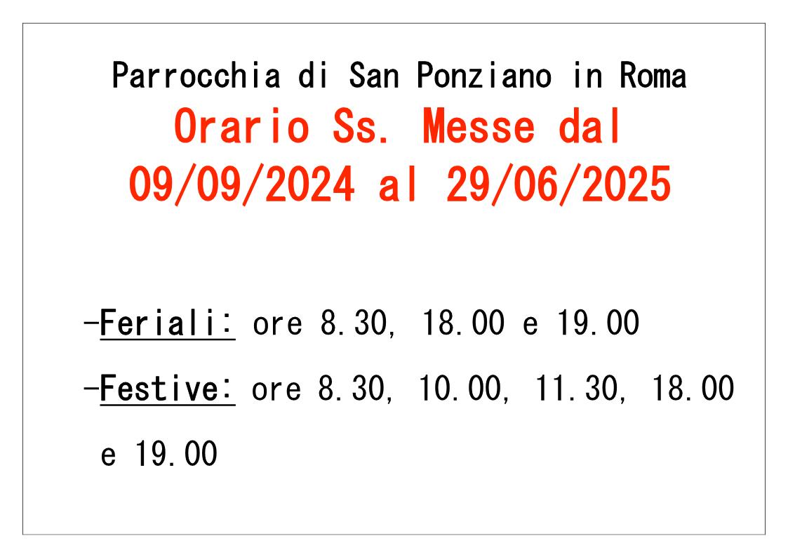 Benvenuti nel sito della Parrocchia San Ponziano di Roma (zona Talenti)